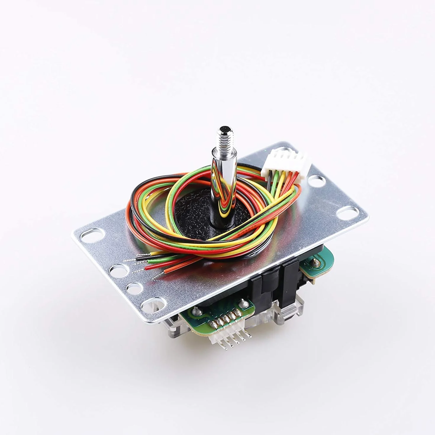 Sanwa JLF-TP-8YT Joystick + Sanwa 8 pezzi OBSF-30 Push Button Bundle Kit Colore: Azzurro - per gioco arcade 4 e 8 vie regolabile, joystick per videogiochi