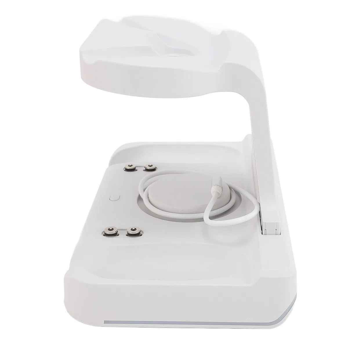 Stazione di Ricarica per Dispositivi Multipli, Cuffia Magnetica USB C VR PD 18W e Supporto di Ricarica per Controller, Dock di Ricarica con Luce RGB per 3S (Spina europea)