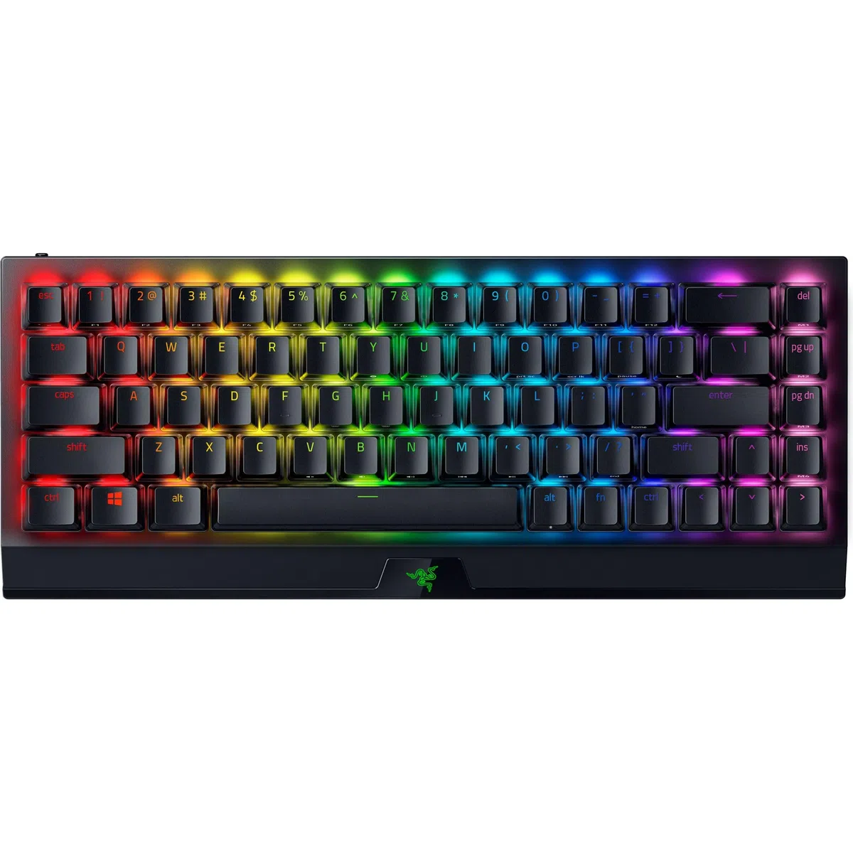 Razer BlackWidow V3 Mini HyperSpeed 65% Wireless Tastiera Meccanica Gaming: Tecnologia Wireless HyperSpeed -Interruttori Meccanici Verdi - Tattile & Clicky - Tasti Phantom Pudding - Durata della
