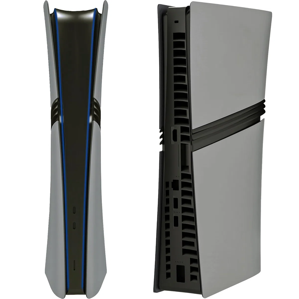 Piastre antiurto per PS5 Pro Digital Edition, cover di ricambio in ABS rigido opaco per PlayStation 5 Pro, accessori per console digitale, pannelli a scatto antigraffio e antipolvere