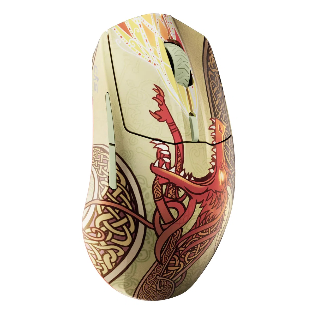 SteelSeries CS2 Dragon Lore Edition - Mouse da gaming wireless - Counter-Strike - 2,4GHz e Bluetooth - Sensore ottico TrueMove Air da 18K DPI - Batteria fino a 200 HR - 80M di clic garantiti