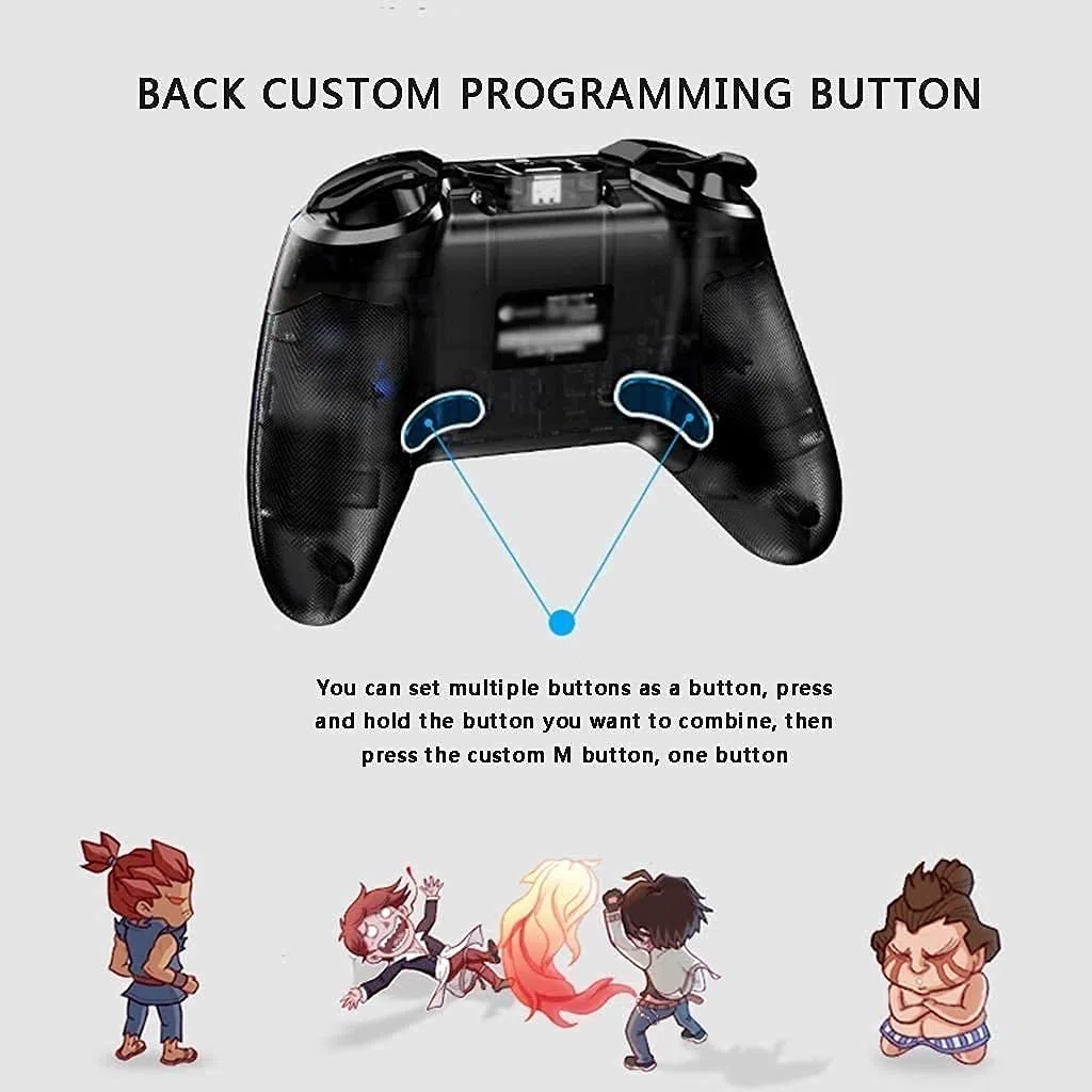 Gamepad for PC cablato Joystick Gamepad, Accessori for giochi multiplayer antiscivolo resistenti al sudore Videogiochi, Adatto for computer desktop, laptop, Smart TV/375, 77997
