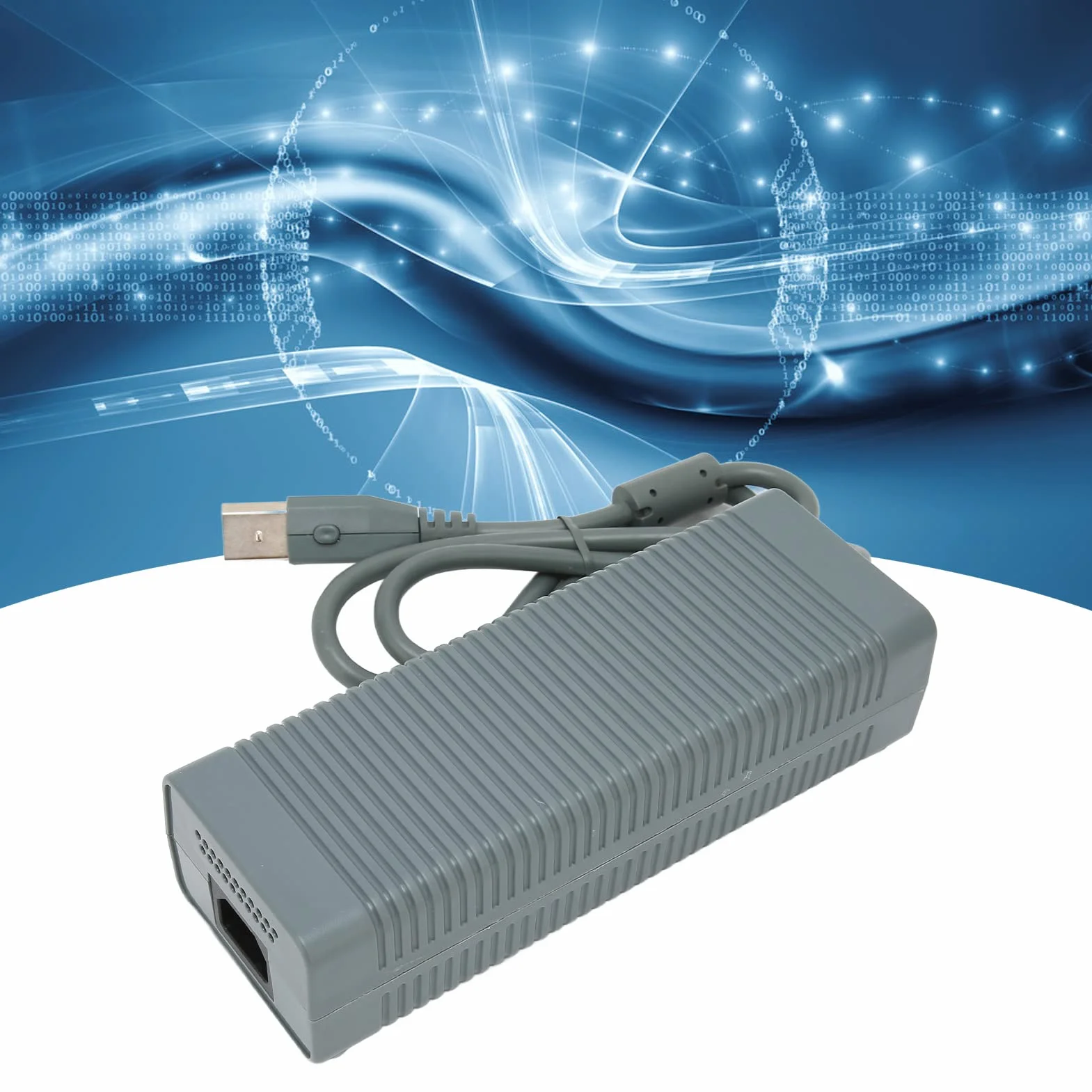 Alimentatore, Adattatore di Alimentazione per Console di Gioco Stabile 185-265 V Grigio per Xbox 360