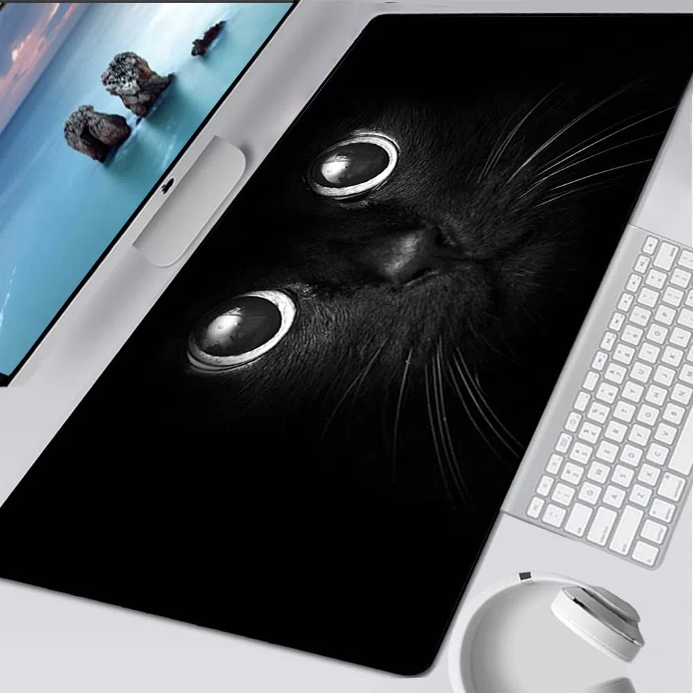 Tappettino del mouse GRANDE GAMING TOURY PAD Computer Mousepad Pc Gamer Mouse Mat Laptop Mausepad Carino Cat Eyes Mouse Tappeto Tastiera Tastiera tappetino da tavolo Tappetino per mouse da gioco ( Col