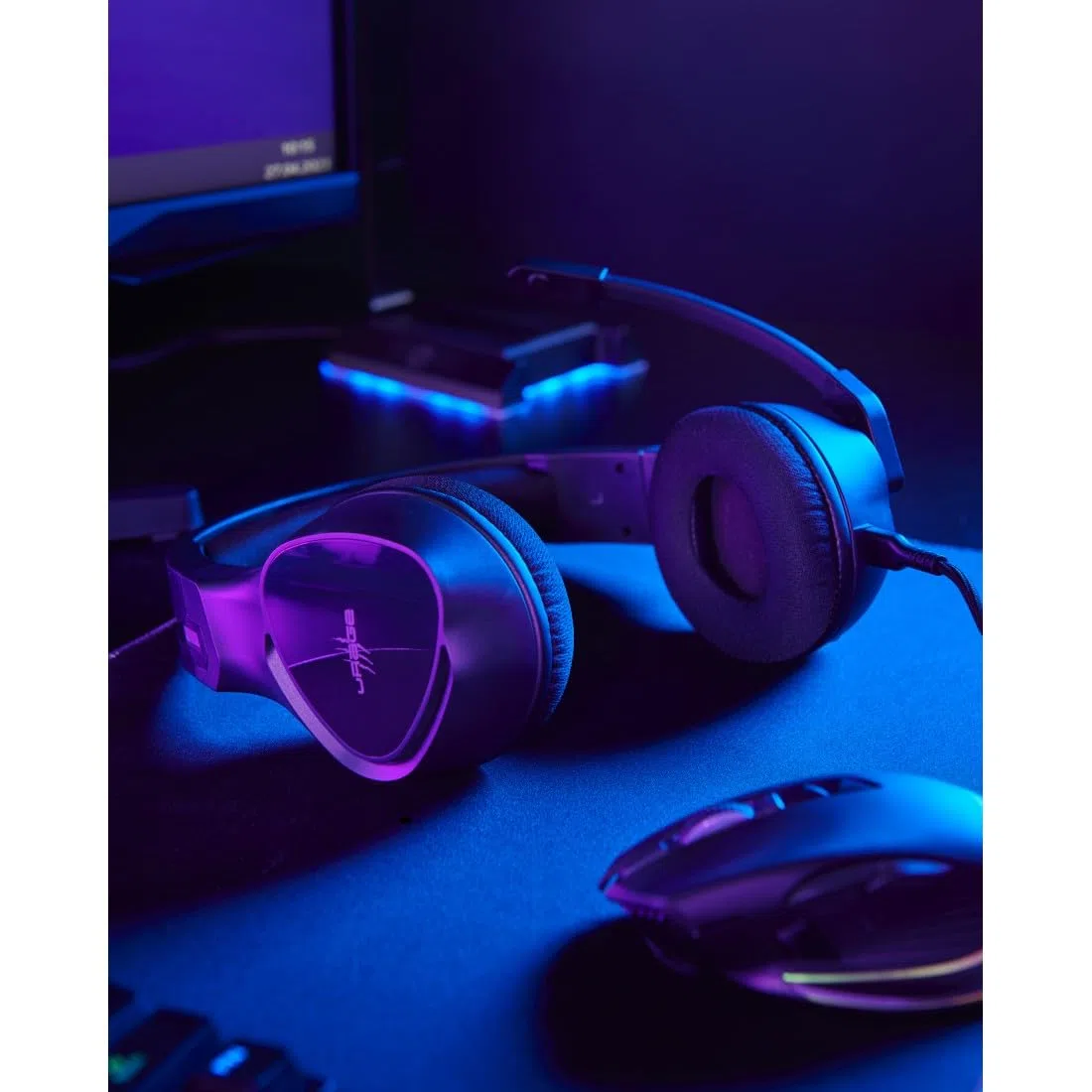 uRage Cuffie da gioco per microfono (cuffie over-ear Gamer, certificate DTS X, Micro Flip to Mute, Cavo Jack Uflex Rimovibile, Cuffie Micro Multipiattaforma PC/PS/Xbox/Nintendo Switch) Nero