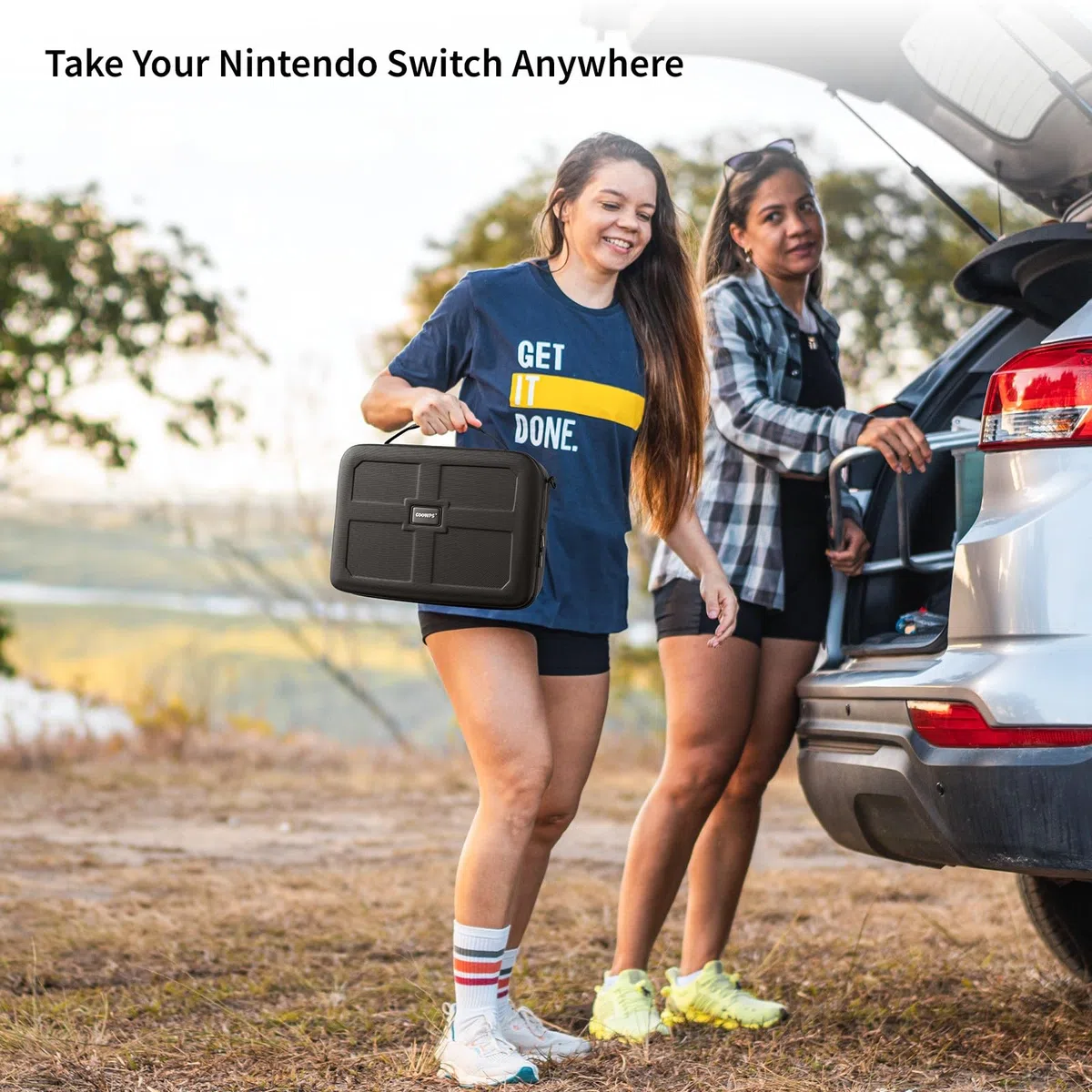 TOENNESEN Custodia da trasporto per Nintendo Switch, custodia da viaggio protettiva portatile rigida compatibile con controller Switch Console Pro e accessori