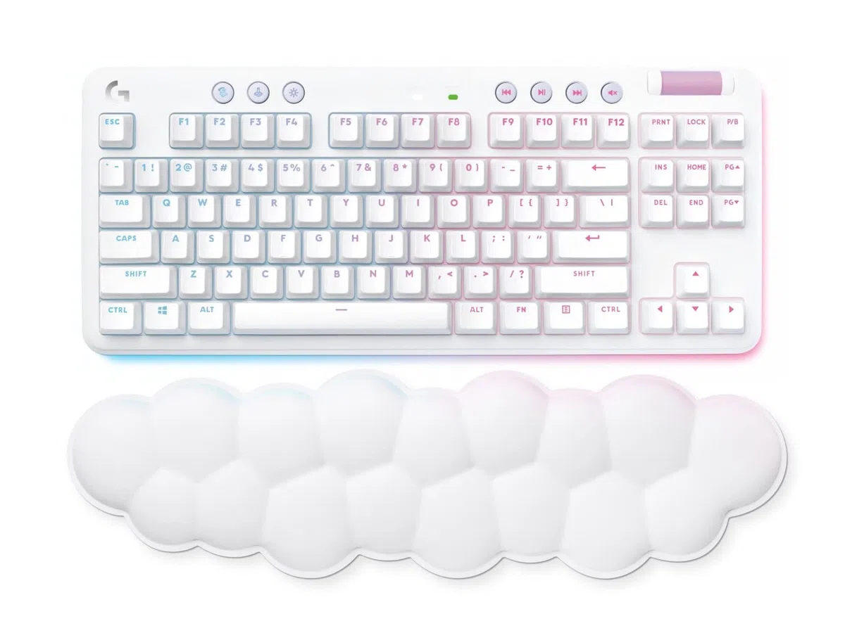 LOGITECH - GAMING DEVICES Tastiera da Gioco Wireless - off White - DEU - Central