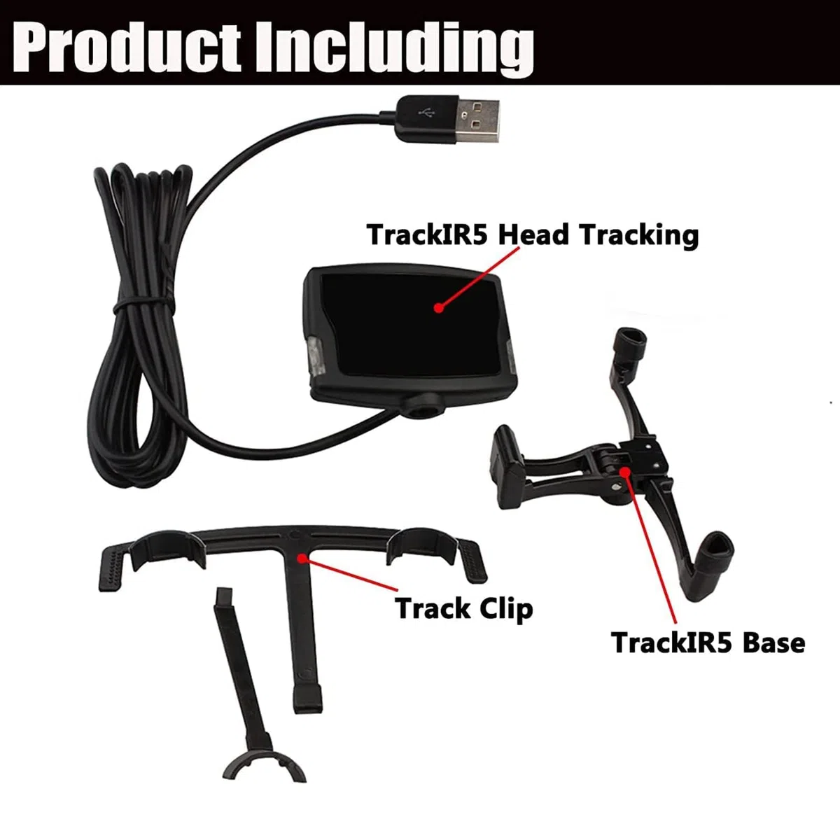 Head Tracker ottico per giochi VR, sistema di monitoraggio del movimento e della postura di precisione, compatibile con controller VR per PC