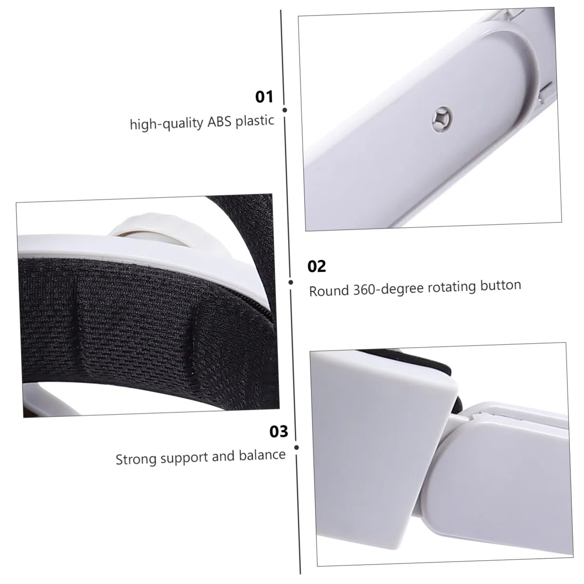 Cinturino per Testa per Visore Vr Regolabile Compatibile con Visori di Seconda Generazione Cuscinetto per Testa Antiscivolo Fascia Protettiva