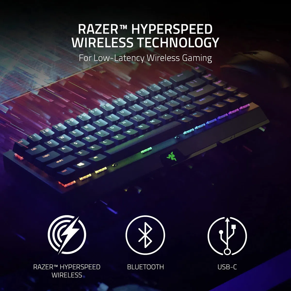 Razer BlackWidow V3 Mini HyperSpeed (interruttore giallo) - Tastiera da gioco compatta al 65% con interruttore meccanico (lineare e clic, illuminazione RGB Chroma) - Tastiera norvegese/svedese nera