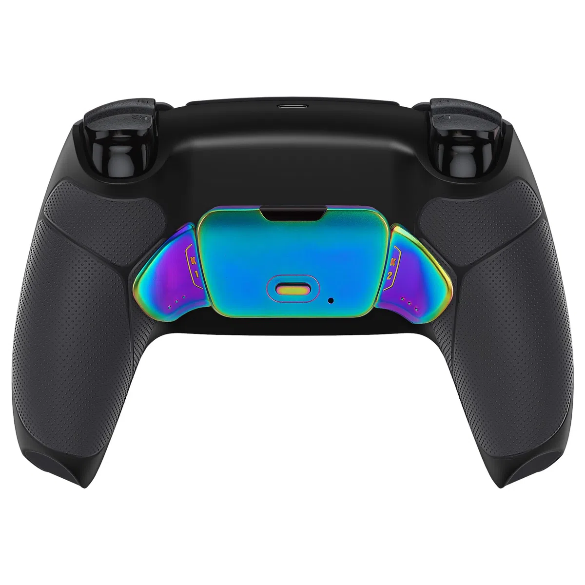 eXtremeRate Rise V3 Remap Kit per ps5 Controller BDM-030/040/050,2 Palette Metallo Programmabile per ps5 Joystick con Cover Grip Gommato,Senza Joypad,Nero Blu Viola