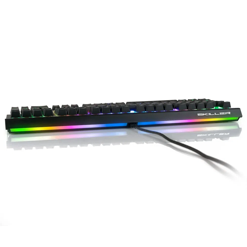 SHARKOON TECLADO GAMING (INGLES) SKILLER SGK60 MECANICO BLANCO