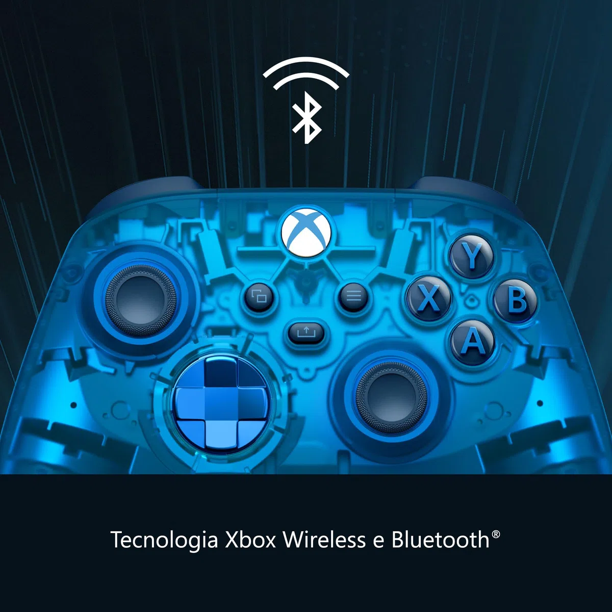 Xbox Controller Wireless, SE Sky Cipher - per Xbox One, Xbox Series X|S, Windows 10/11, Android, iOS