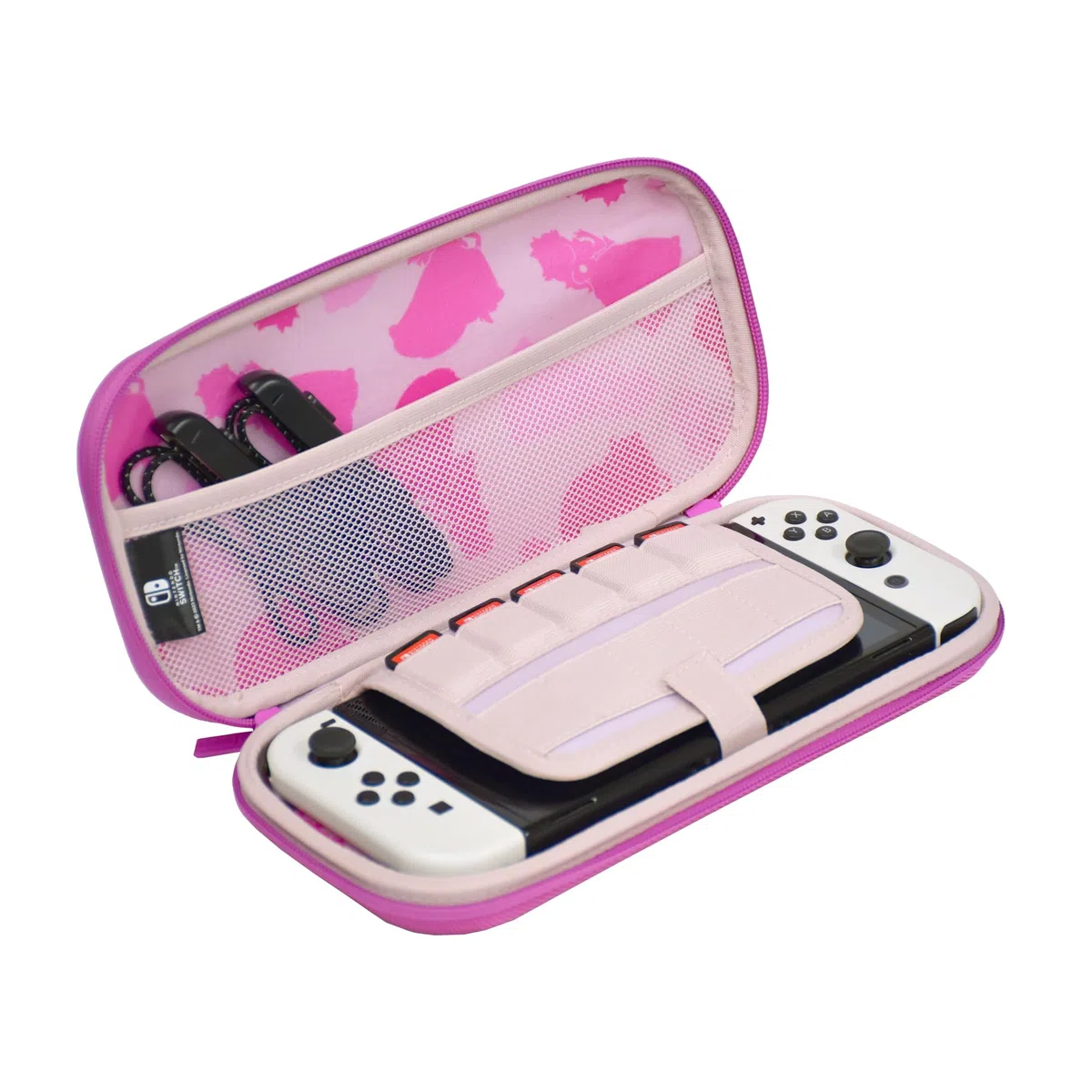 Hori Custodia Premium Vault (Princess Peach) per Nintendo Switch - Licenza ufficiale Nintendo, rosa