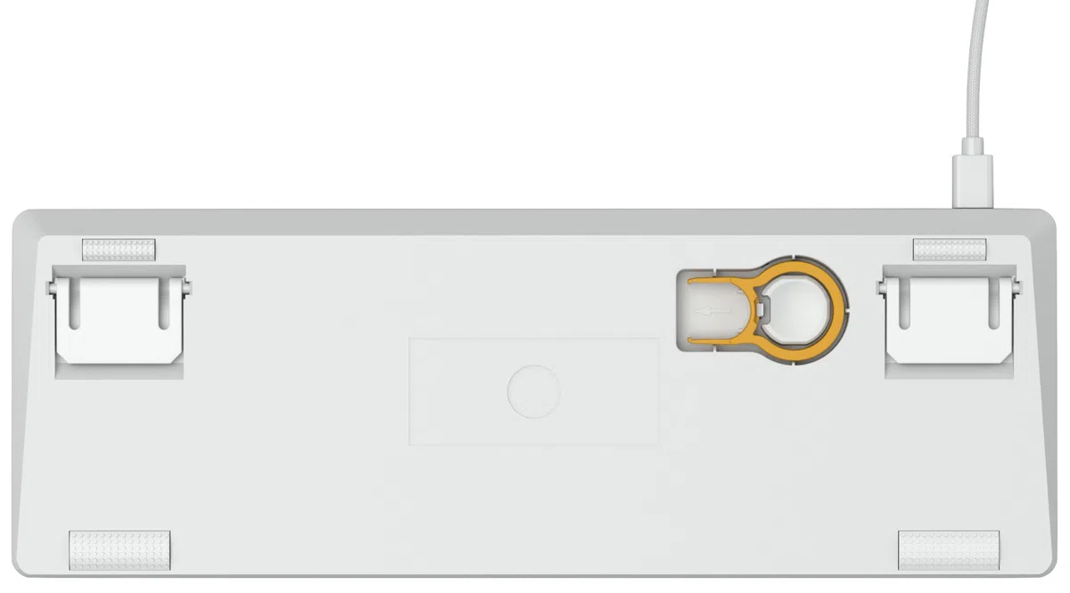 GLORIOUS Gaming GMMK Compact (60%) - Tastiera da gaming meccanica, Gateron Brown Switches (tattili), tasti a doppia iniezione, RGB, personalizzabile, tastiera 60% - Layout QWERTY americano - Bianco