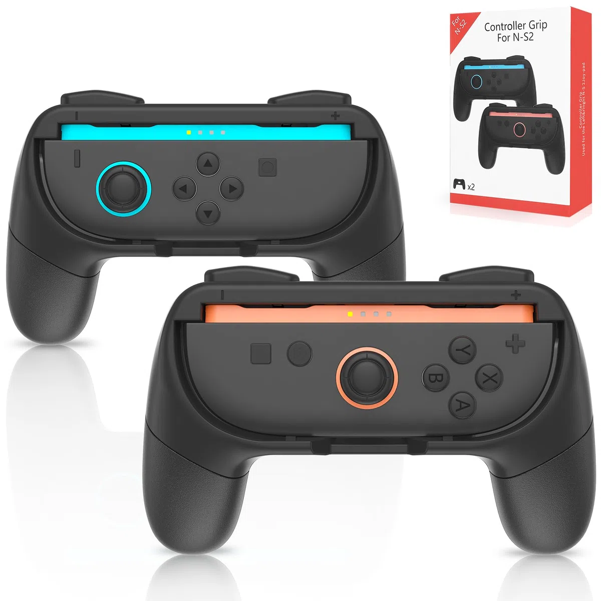 Sioenl Manopole per Nintendo Switch 2 Joy-Con [2 pezzi], kit di maniglie ergonomiche resistenti all'usura antiscivolo per controller NS 2 Joy-Cons Set di custodie per controller Switch 2 Joy Cons