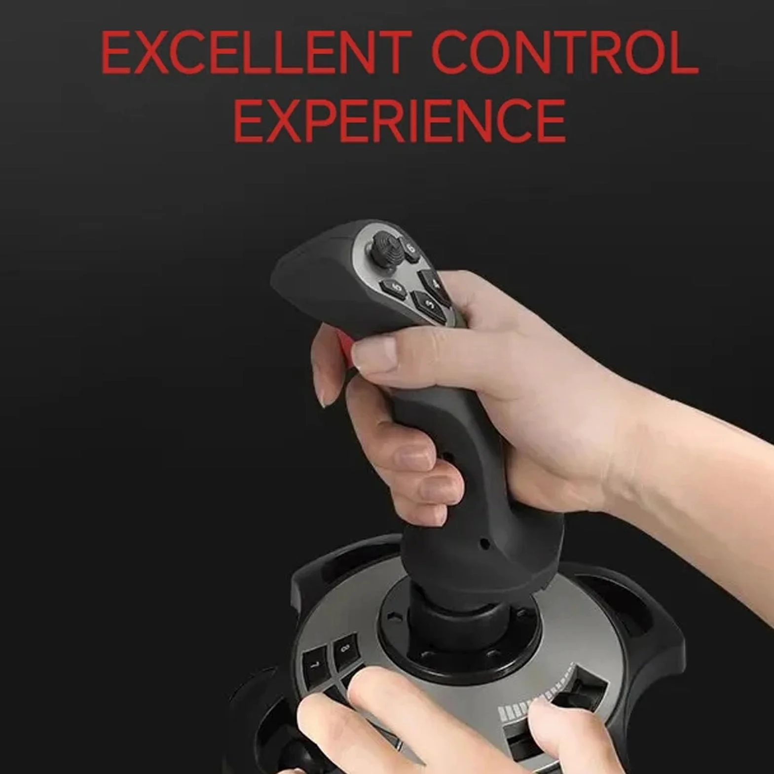 Joystick per Simulazione di Volo per PC, Controller di Gioco per Simulatore di Volo per Giochi USB con Funzione di Vibrazione e Controllo 'acceleratore, Gamepad Cablato Flight