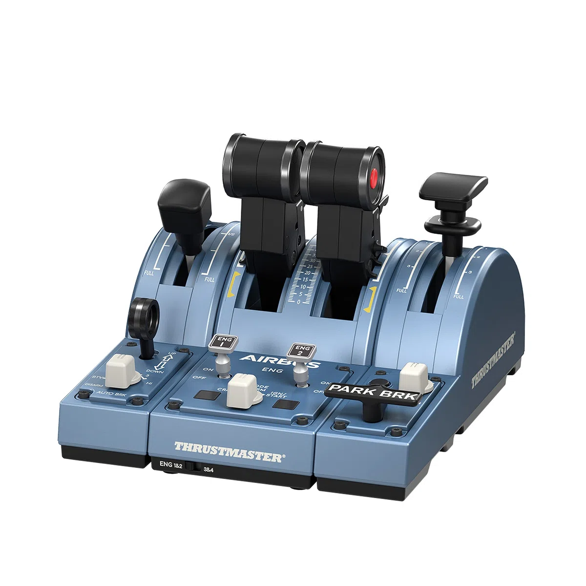 Thrustmaster TCA Captain Pack X Airbus Edition + TFRP Rudder Pedals Bundle – Kit Simulazione di Volo Completo per Xbox Series X|S & PC – Repliche Ufficiali Airbus A320neo