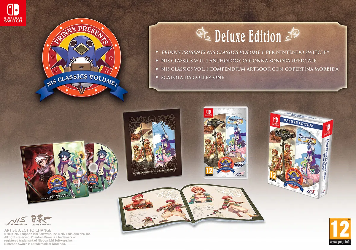 Prinny Presents Nis Classics Volume 1: Phantom Brave: The Hermuda Triangle Remastered/ Soul Nomad & The World Eaters - Deluxe Edition - Nintendo Switch
