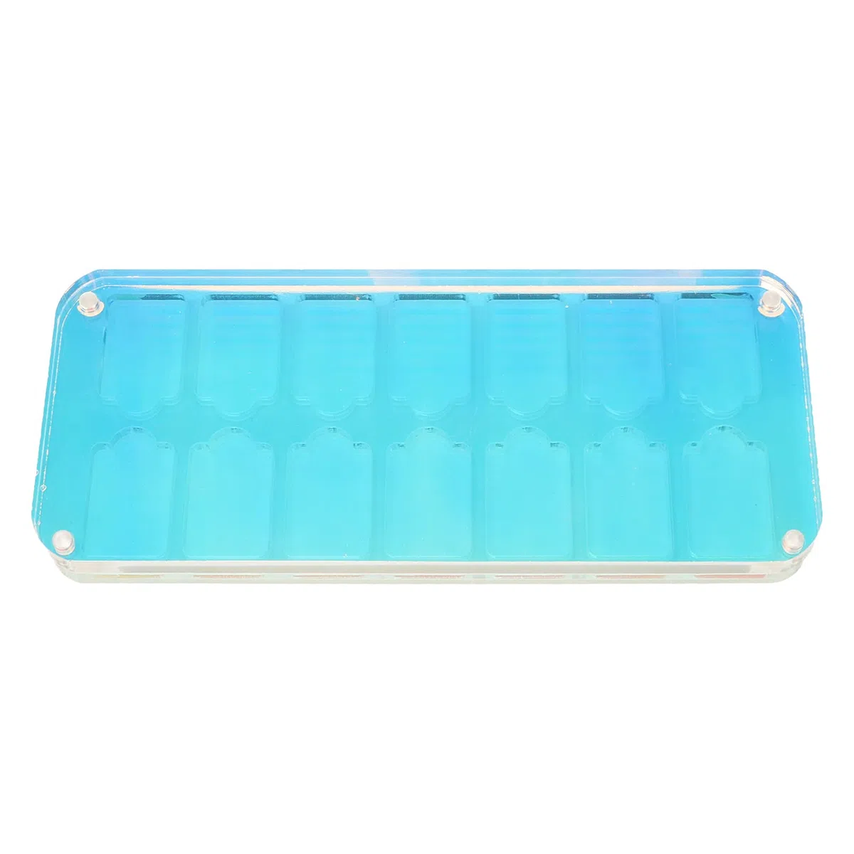 Acouto Custodia per Carte da Gioco Scatola Portaoggetti per Giochi in Acrilico Trasparente con 14 Slot per Carte da Gioco Lite Box Custodia per da per SwitchCustodia per da GiocoCustodia per da per