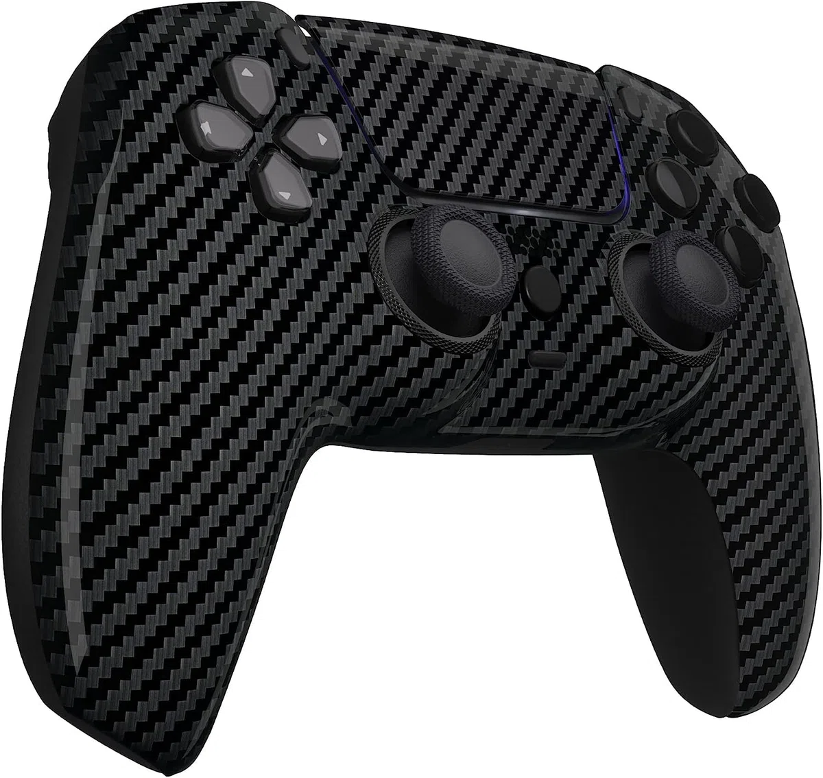Controller wireless personalizzato compatibile con PS5 - Diversi modelli disponibili (fibra di carbonio lucida PS5)
