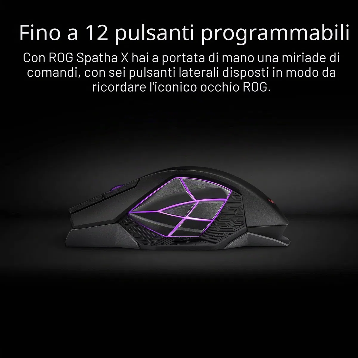 ASUS Spatha X Ratón Gaming Inalámbrico 19000 DPI Negro