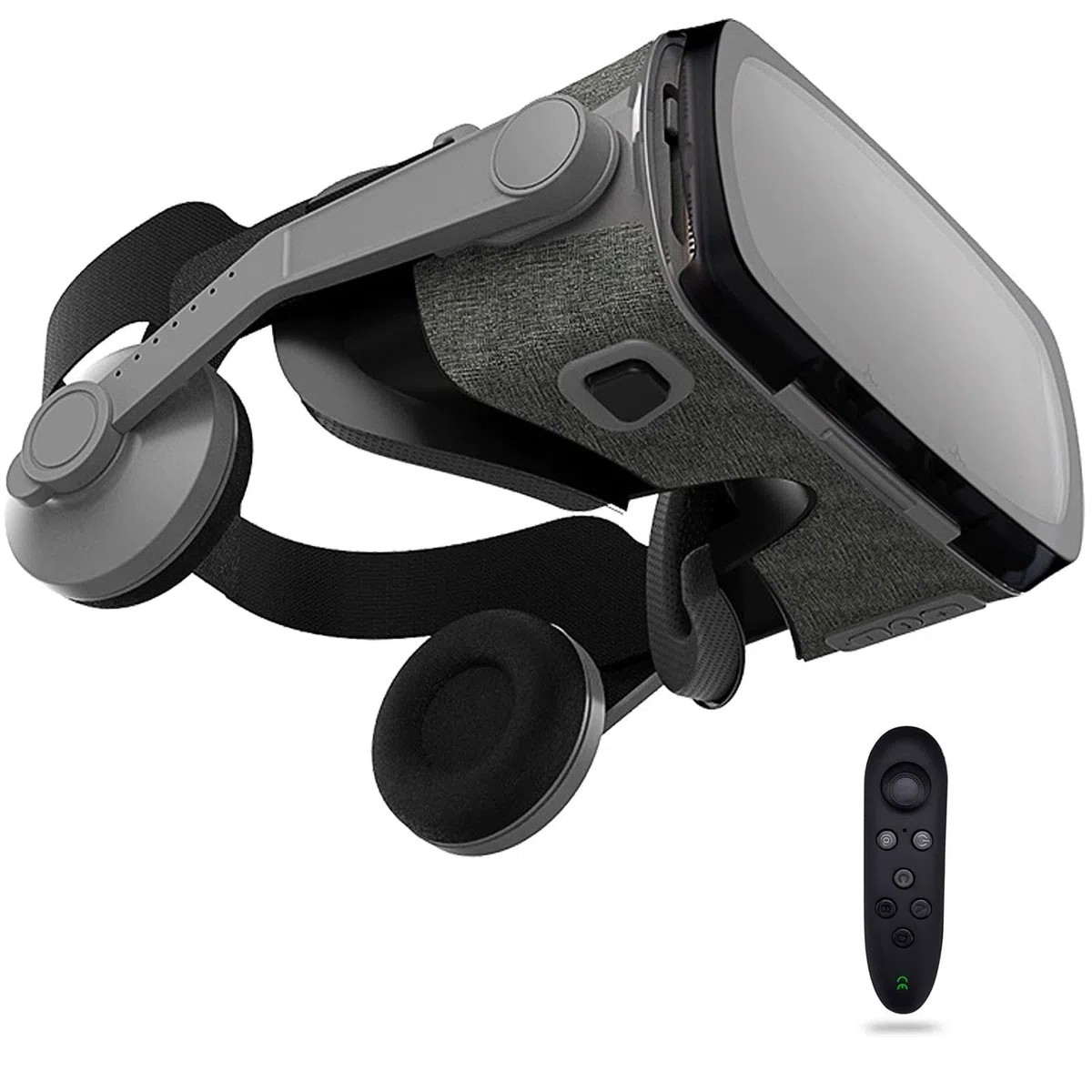 Cuffie Occhiali 3D VR, Visore Realtà Virtuale 3D, VR Visore Cuffie con Lenti HD Anti Luce Blu, per iPhone/Android Smartphones da 4,7 a 7,2 pollici, Regali di Natale per bambini e adulti(F)