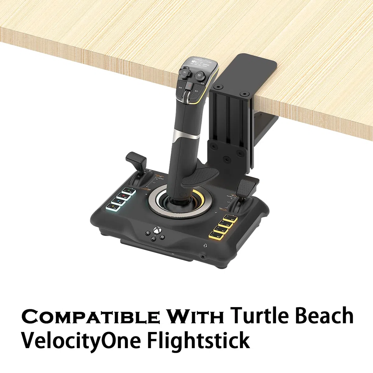 Joystick da tavolo per giochi di simulazione volo, montaggio Hotas - Compatibile con Thrustmaster T. Flight Hotas One/4/X, Sol-R2/Sol-R1, SimTask Farmstick, WINWING URSA MINOR Series, G Extreme 3D Pro