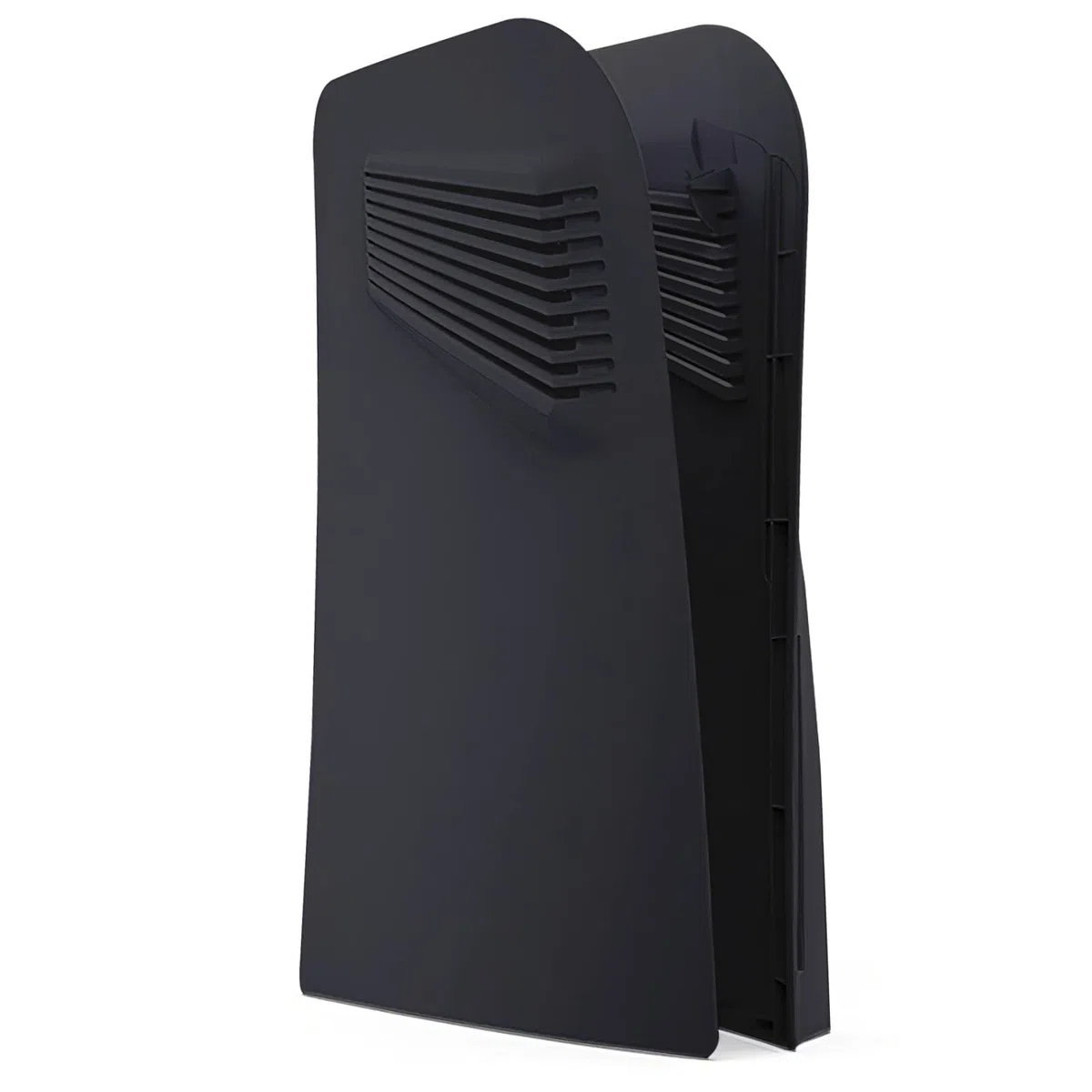 Disc Edition - Piastre frontali con prese d'aria di raffreddamento, per console PS5, accessori per Playstation 5, piastra di ricambio per piastra frontale (disco nero)