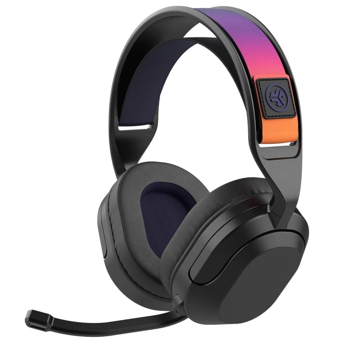 JLab Nightfall Cuffie da gioco wireless Over-Ear - Cuffie gaming con microfono per PC/PlayStation/Nintendo Switch - Driver da 50 mm, cuscinetti in schiuma Cloud e isolamento acustico interno