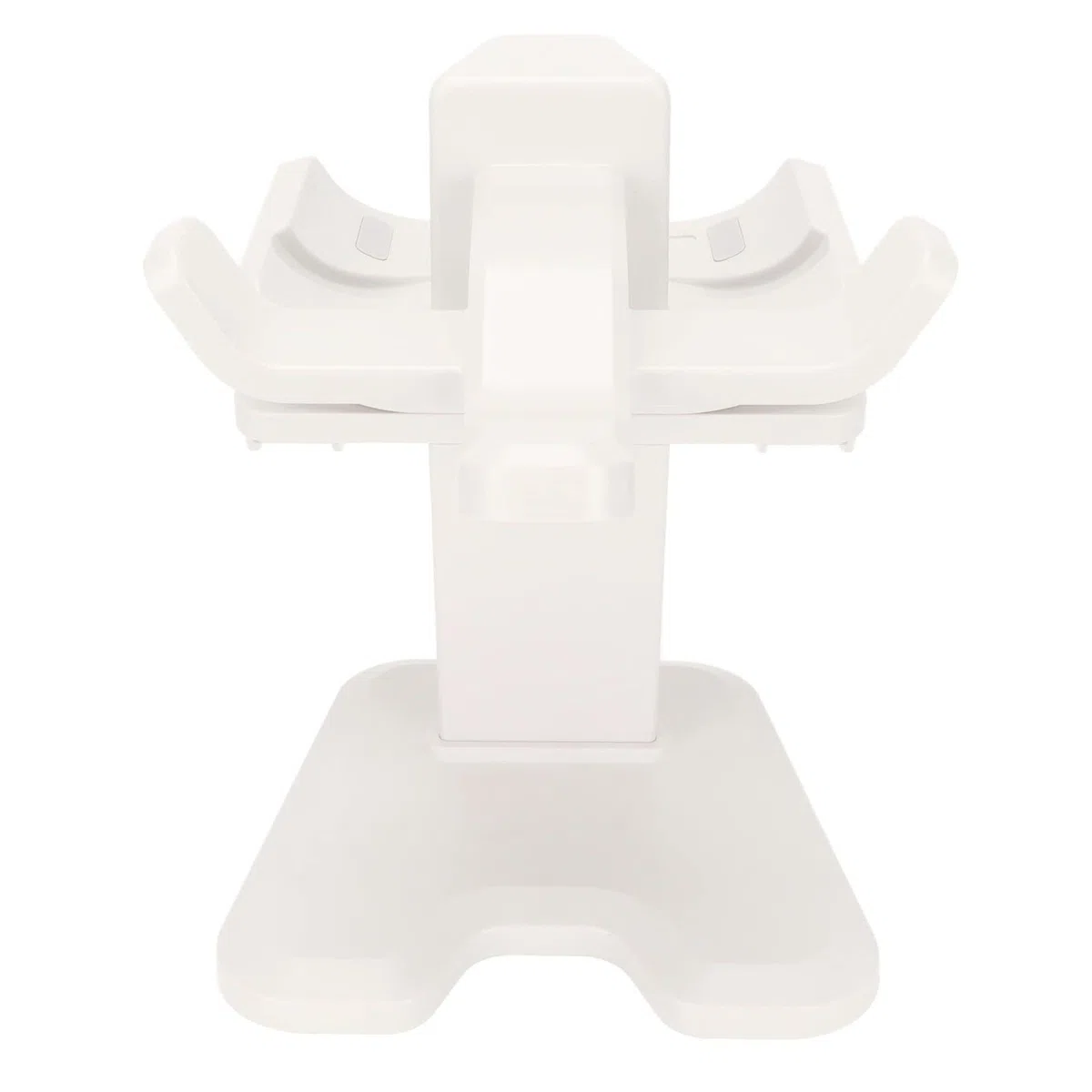 Supporto VR per Oculus 2, espositore per cuffie VR con spugna antiscivolo e base robusta, staffa salvaspazio per accessori VR e controller touch (bianco)