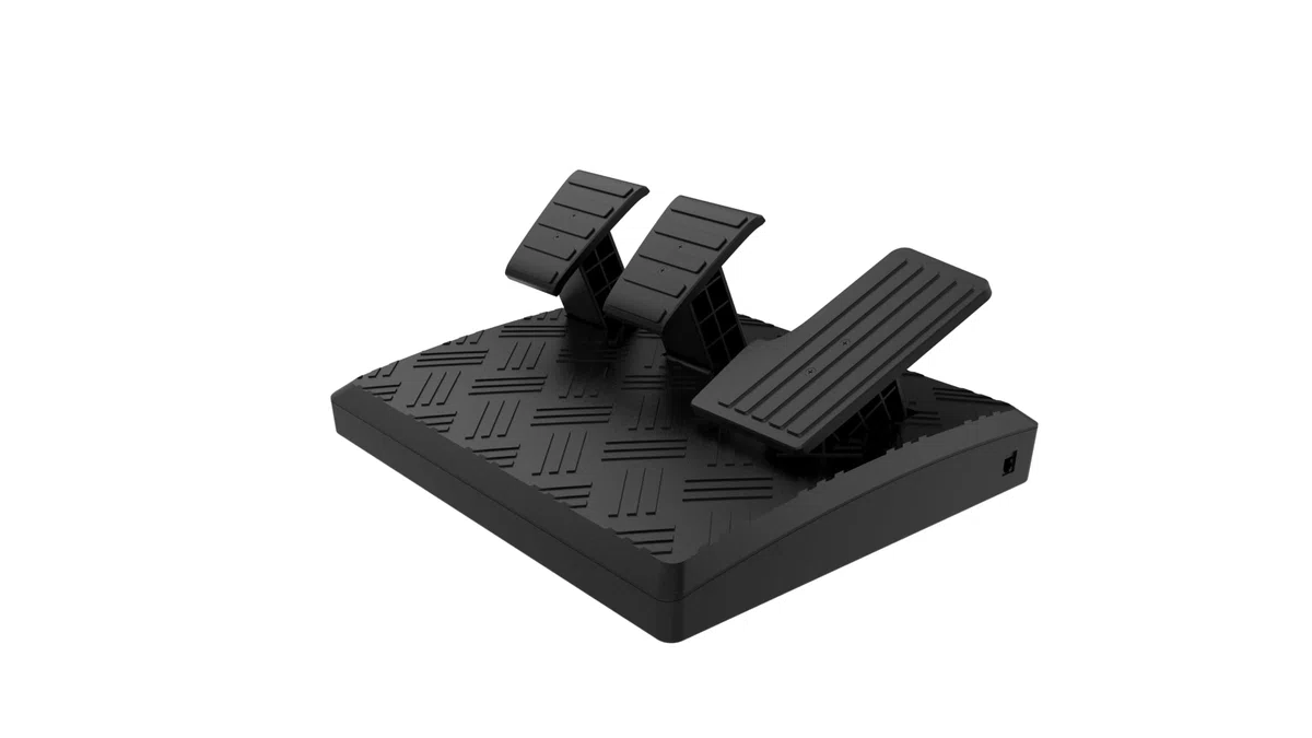 Aerosoft Truck & Bus Wheel System – Volante professionale con Force Feedback per simulazioni di camion e autobus su PC con pedaliera a 3 pedali e leva del cambio realistica