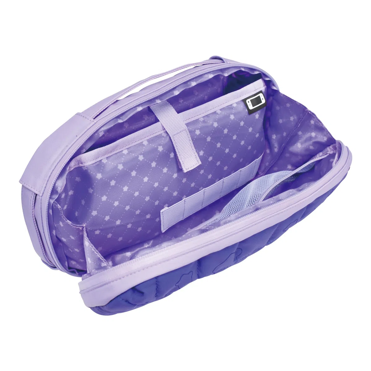 Hori Puff Pouch (nero) Custodia da trasporto per Nintendo Switch 2 – Licenza ufficiale da Nintendo, Kirby & Waddle Dee, medie dimensioni