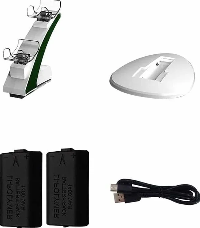 Charger Dock Station - Supporto di ricarica rapida per controller di gioco e accessori, compatibile con vari modelli di console