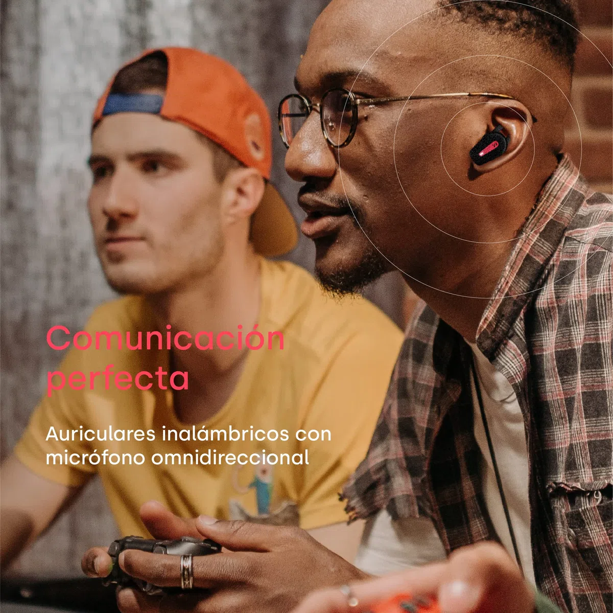Remotto Duos - Cuffie senza fili con oltre 8 ore di durata della batteria - Compatibili con PS4 e PS5 - Cuffie da gioco con microfono e cancellazione del rumore - Connettività Bluetooth