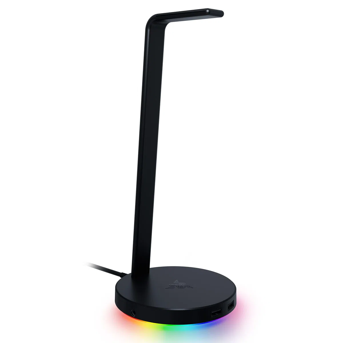 Razer Base Station V2 Chroma: Chroma RGB Lighting - Base in gomma antiscivolo - Progettato per cuffie da gioco - Nero classico, 12 x 12 x 28 cm