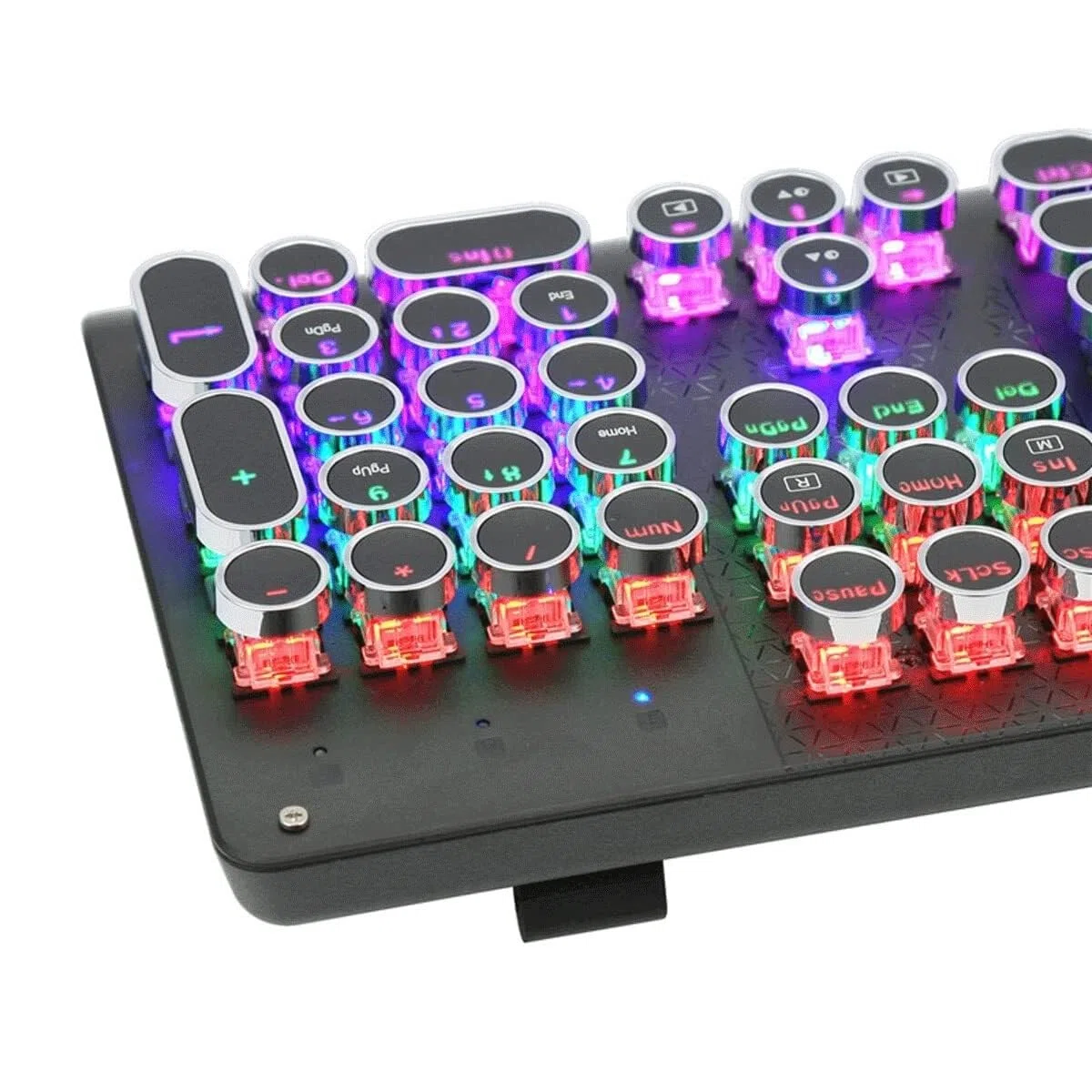 Tastiera da gioco e mouse combinata, tastiera meccanica da gioco cablata 104 tasti anti-ghosting retroilluminata a LED per computer portatile gamer