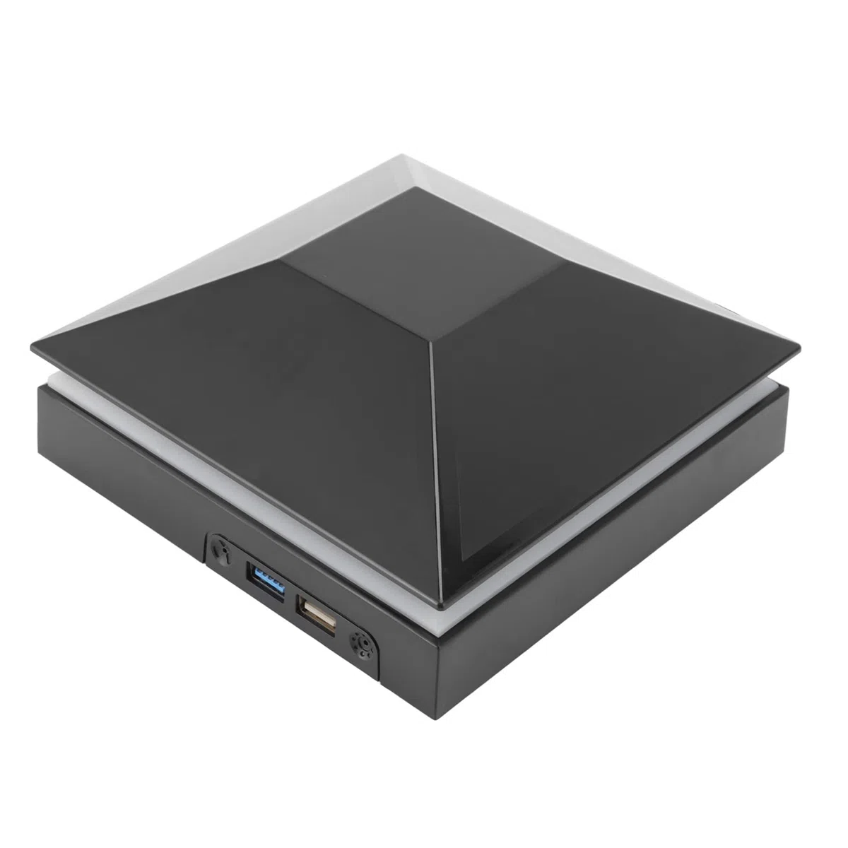 Ventola di Raffreddamento della Console 3 velocità del Vento Ventola di Raffreddamento Regolabile con Interruttore Tattile Luci LED Porte USB per Xbox Series 12W(Nero)