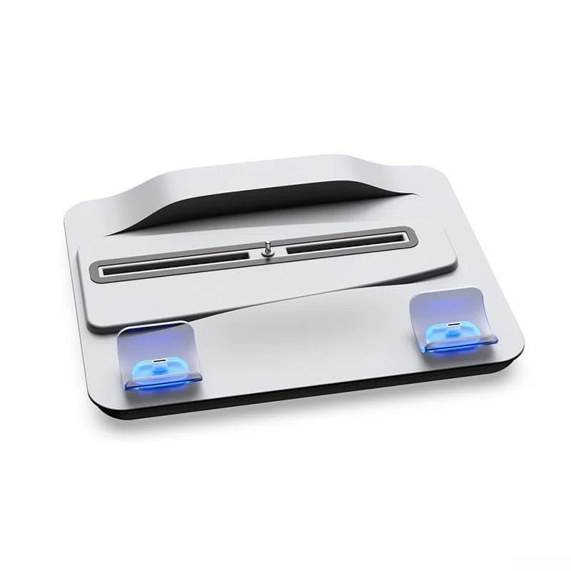 Docking station per controller PS5 ricarica efficiente con sistema di raffreddamento integrato e controlli ventola (bianco)