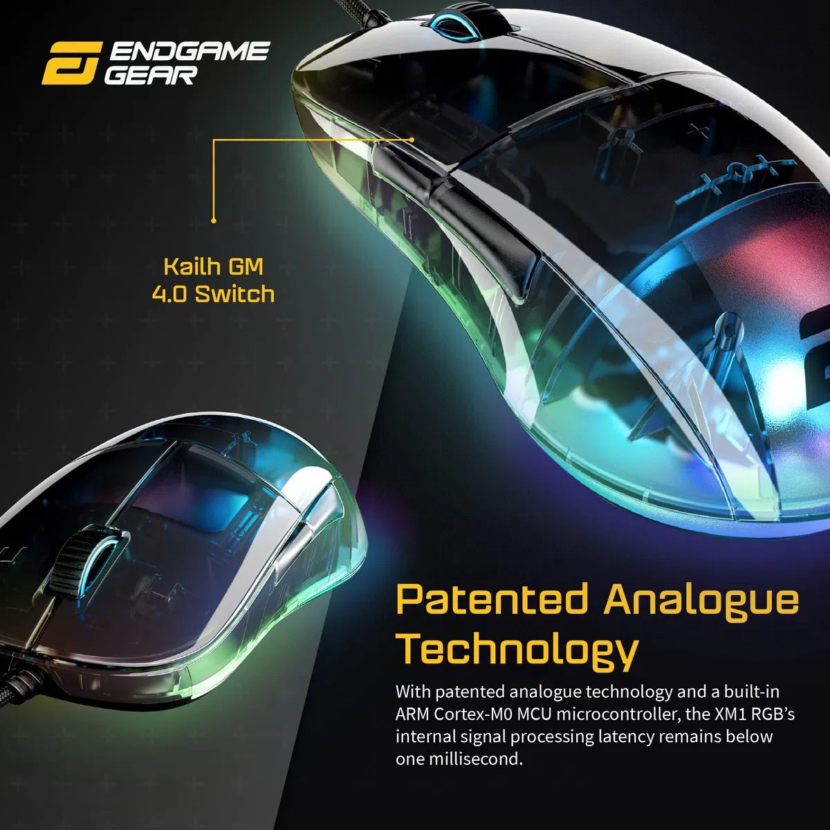 Endgame Gear Compatible XM1 RGB Gaming Maus - Dark Reflex