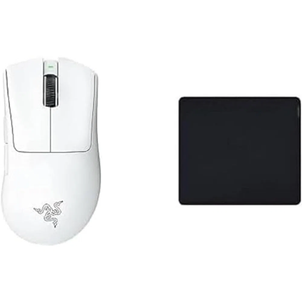 Razer DeathAdder V3 Pro + Gigantus V2 Grande - Ratón Esports inalámbrico ligero y ergonómico, sensor óptico de 30K y alfombrilla de juego grande y suave para mayor velocidad y control