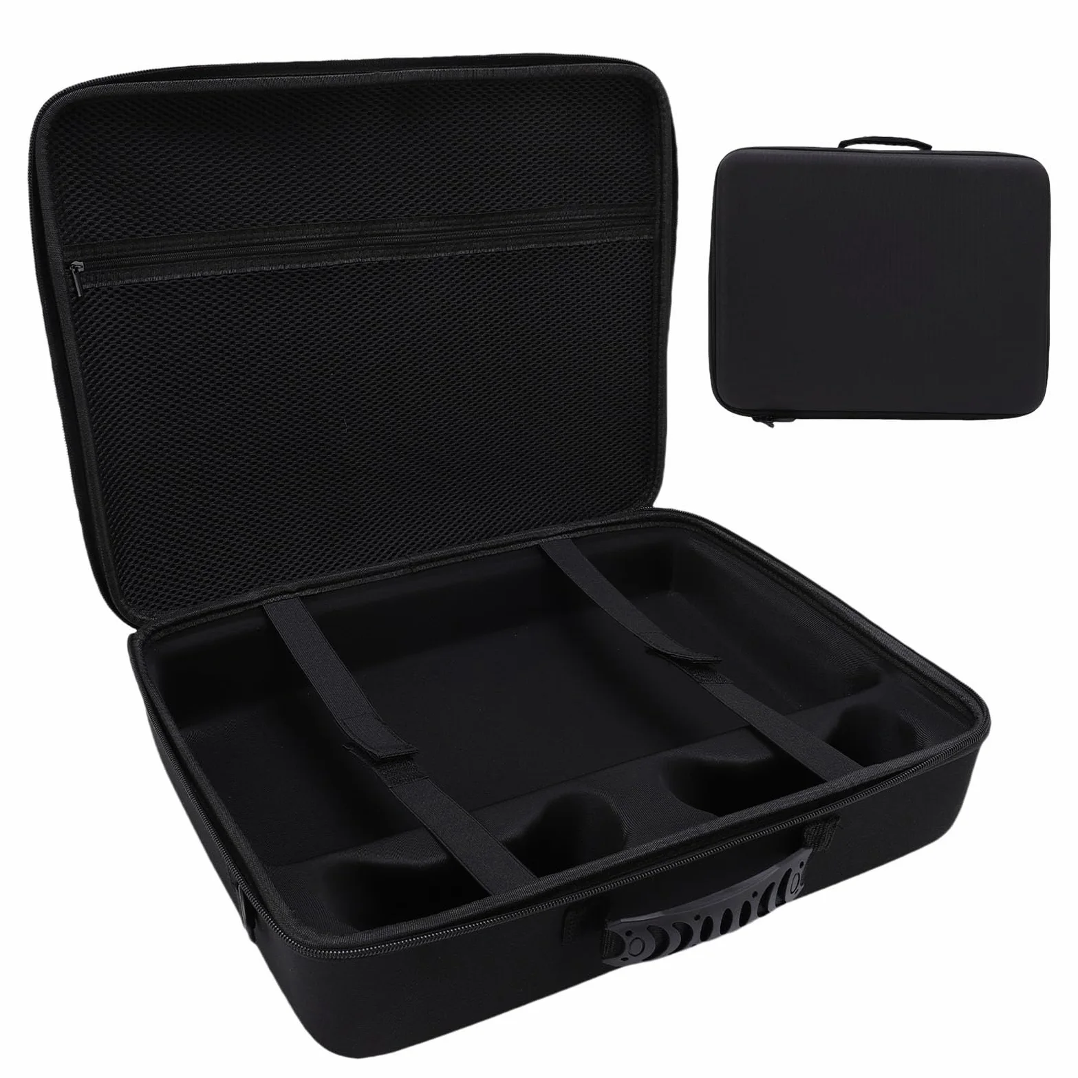ZDETGU Custodia da Trasporto per Console PRO Borsa da Viaggio Rigida con Tracolla Imbottita Custodia Protettiva Antiurto per Accessori per Sistemi di Gioco Design Portatile Compatto (BLACK)