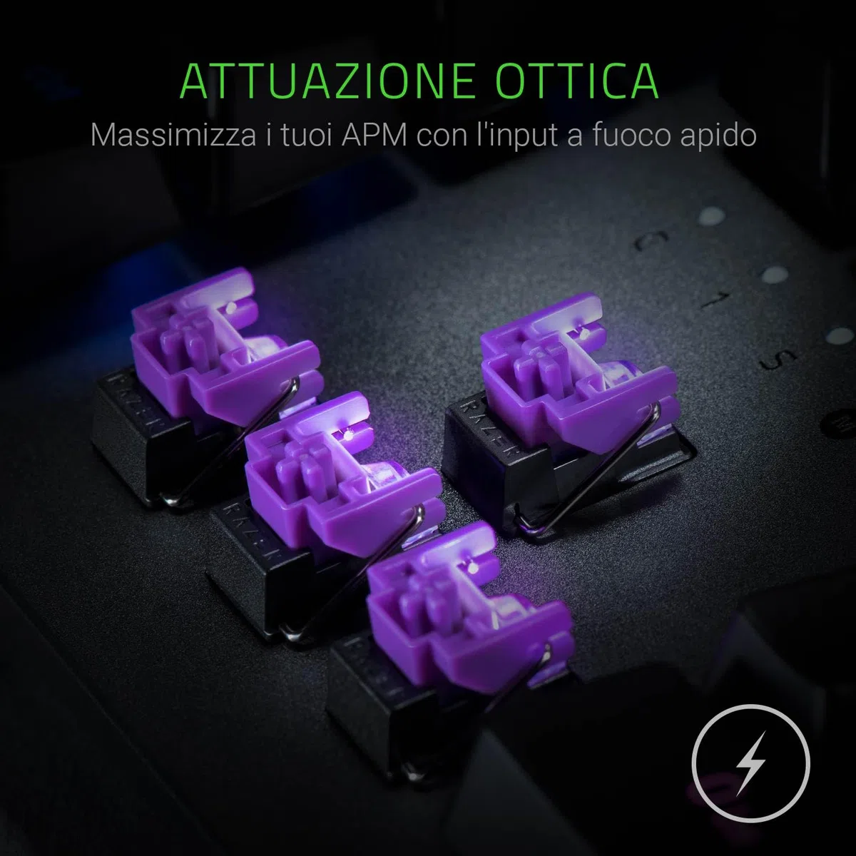 Razer Huntsman Elite USB QWERTY Inglese US, Nero