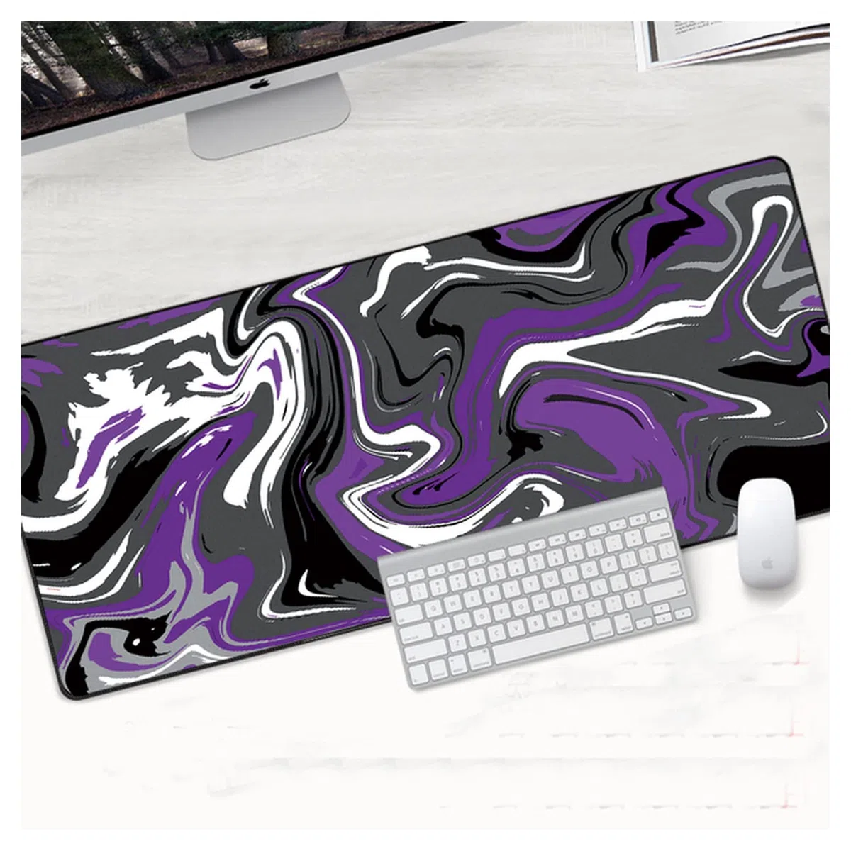 Tappettino del Mouse 900x400mm. XXL. Gaming Mouse Pad Large Gamer Gamer Gamer Art Table Computer Mousepad Soft Maause Pad XL. Tappetini da Tavolo Astratti da Tastiera Tappetino per Mouse da Gioco (Co