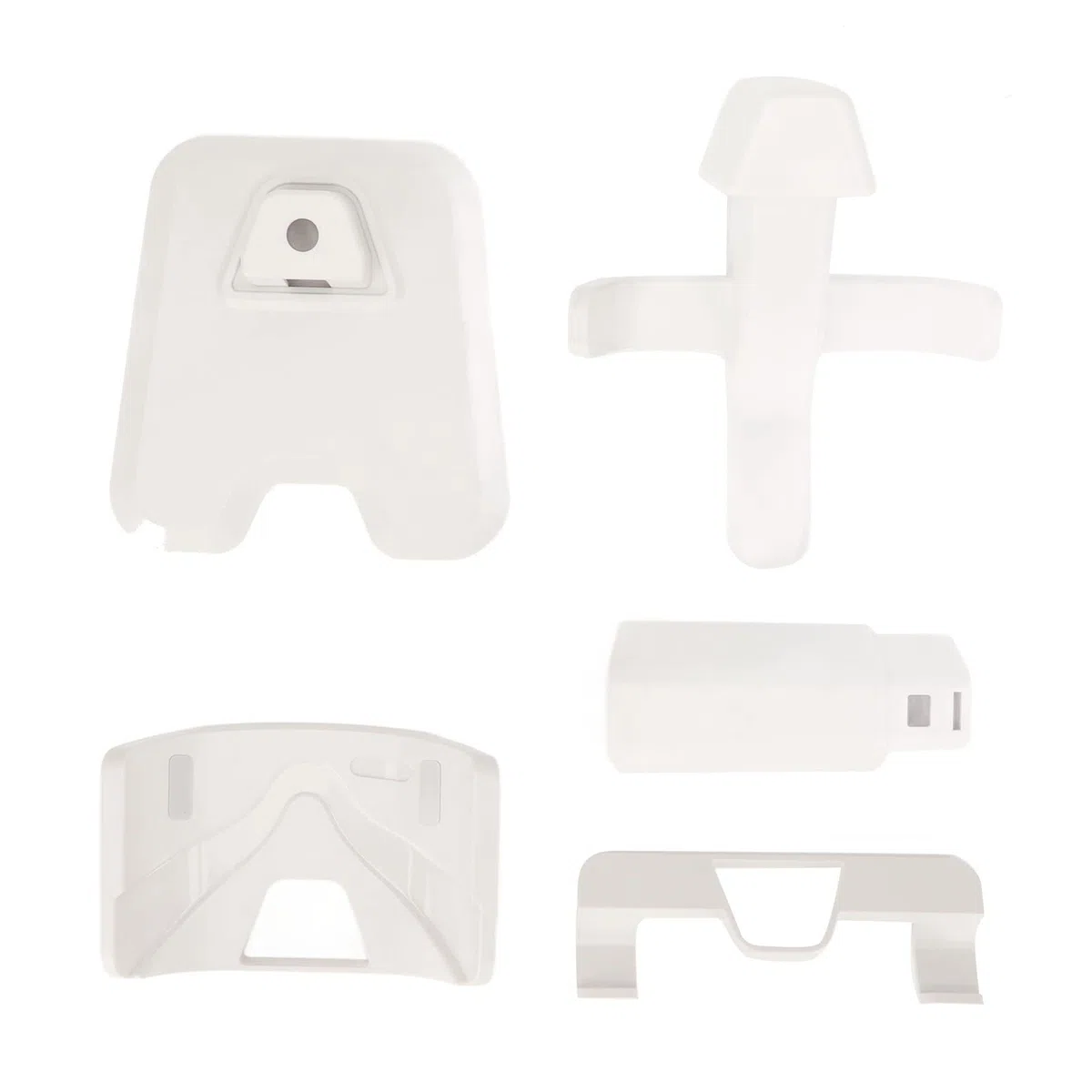 Supporto VR per Oculus 2, espositore per cuffie VR con spugna antiscivolo e base robusta, staffa salvaspazio per accessori VR e controller touch (bianco)