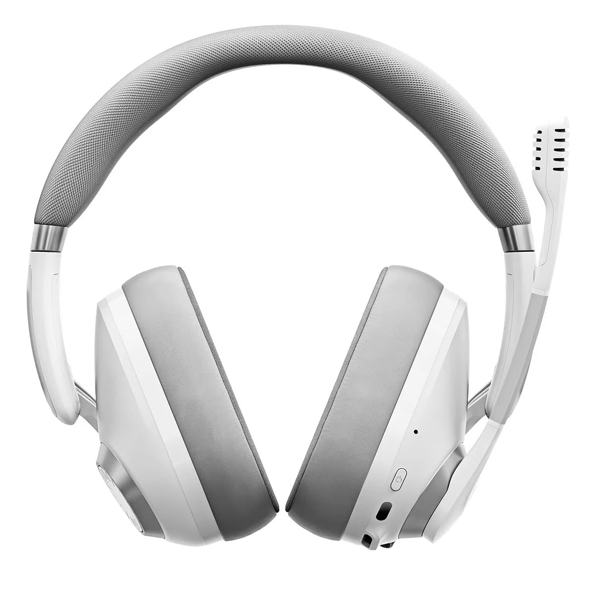 EPOS H3Pro Cuffie Gaming Ibride PC con Mic, Cancellazione Rumore, Cuffie Gaming Wireless Regolabili, Mix Audio con Pulsante, Bluetooth e Gaming Suite, Suono Surround, Per Windows 10 (bianca)