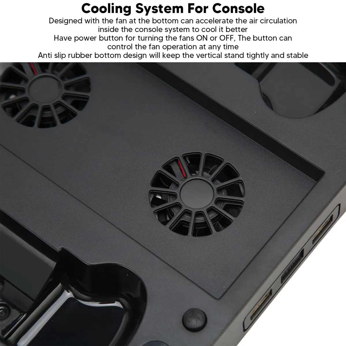 Supporto di Ricarica con Ventola di Raffreddamento per Console di Gioco e Controller Series S, Accessori Dock per Stazione di Ricarica Doppia Verticale con Batteria