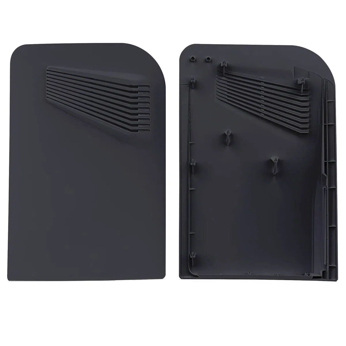 Disc Edition - Piastre frontali con prese d'aria di raffreddamento, per console PS5, accessori per Playstation 5, piastra di ricambio per piastra frontale (disco nero)