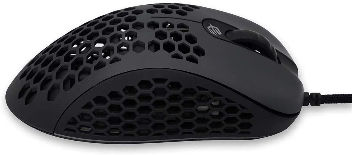G-Wolves Skoll SKL 2020 Edition 66g ultra leggero a nido d'ape design cablato RGB Gaming Mouse fino a 12000 DPI (nero)