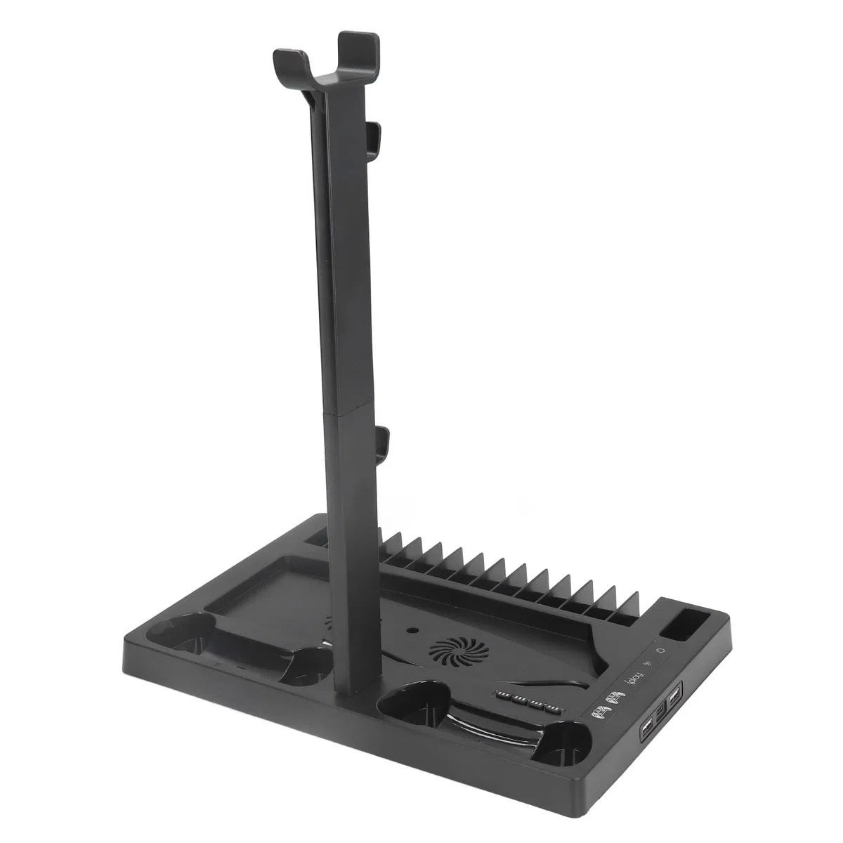 Per Ventola di Raffreddamento con Supporto Verticale PS5, Per Stazione di Raffreddamento di Ricarica del Controller PS5 con Vassoio di Stoccaggio del Supporto Per Cuffie